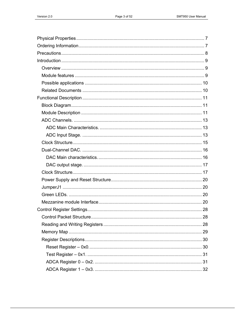 Sundance SMT950 User Manual | Page 3 / 52