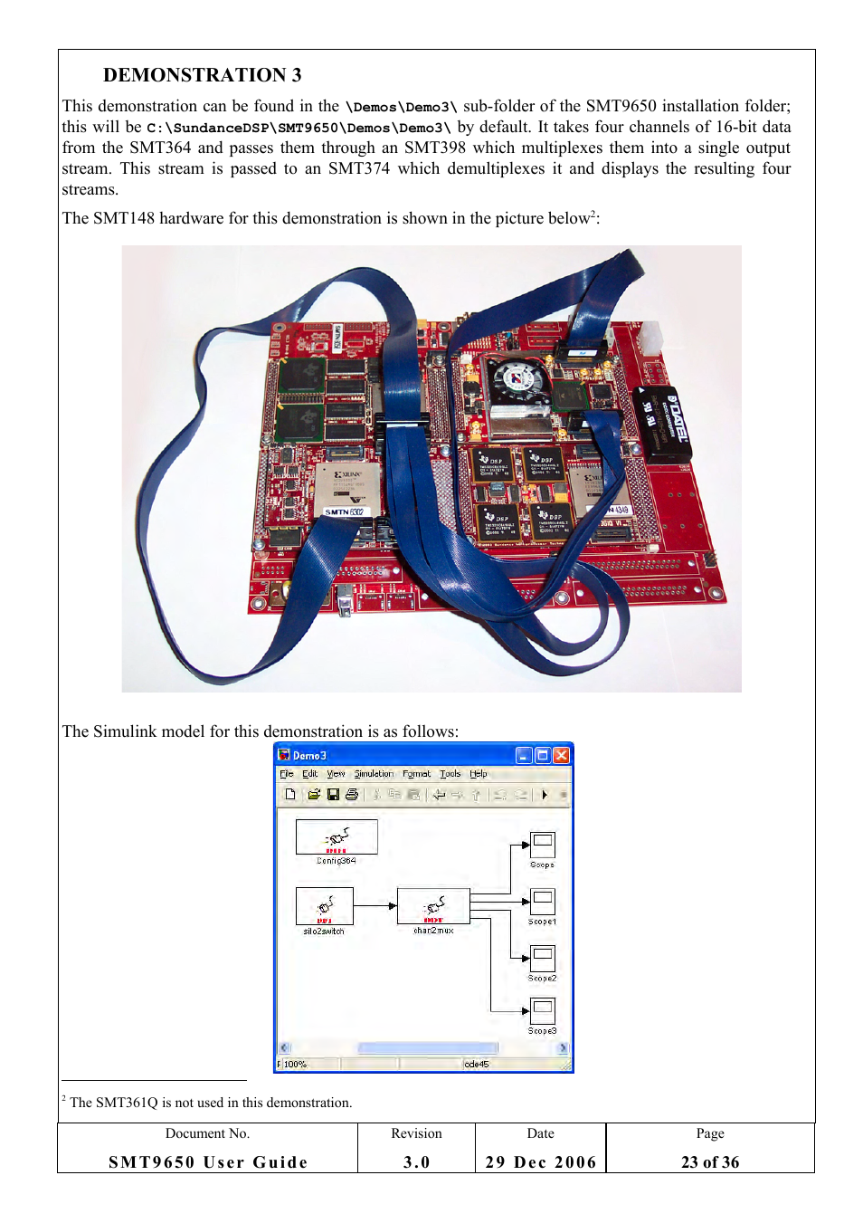 8 demonstration 3, 8demonstration 3 | Sundance SMT9650 User Manual | Page 23 / 36