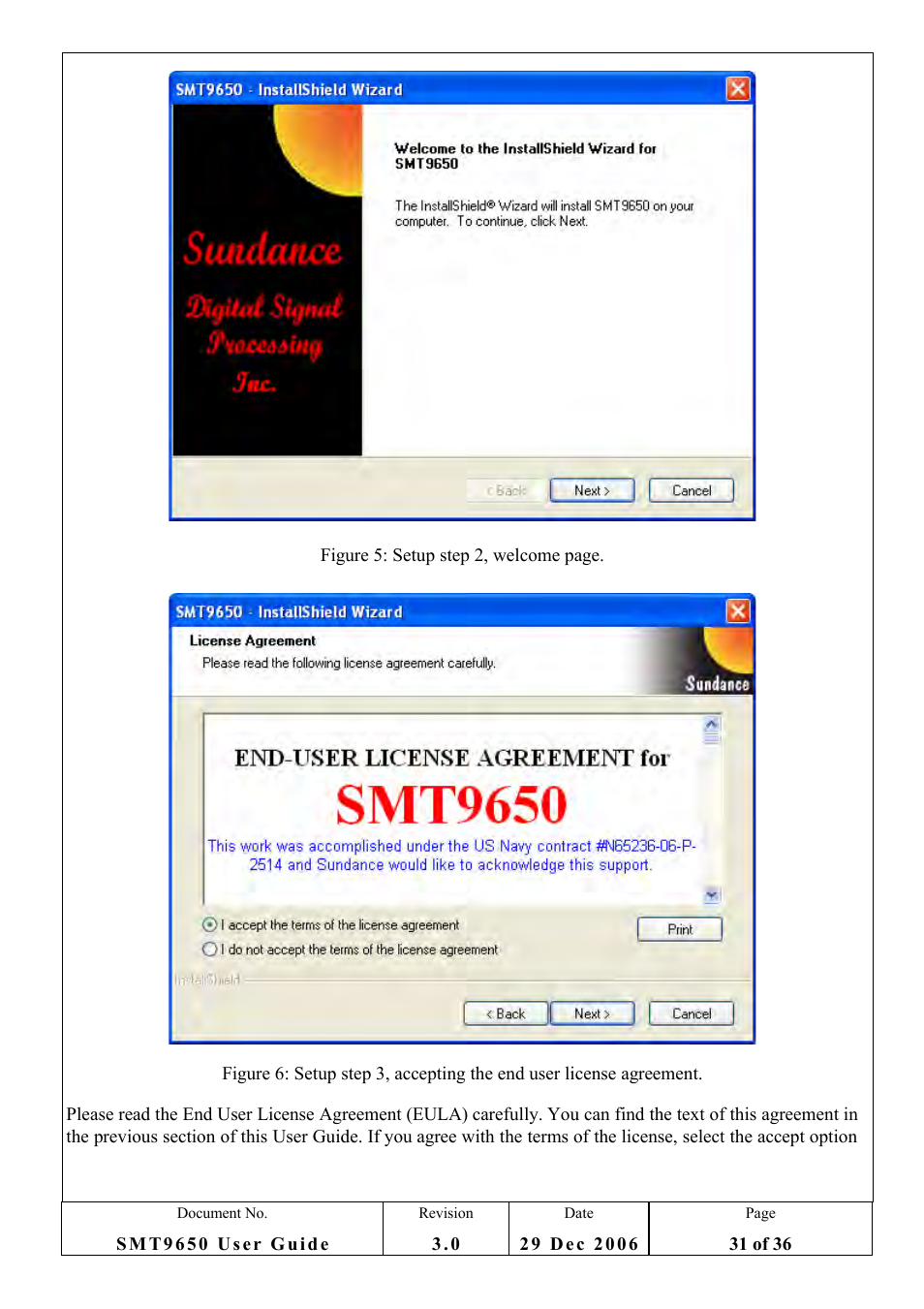 Sundance SMT9650 User Manual | Page 31 / 36