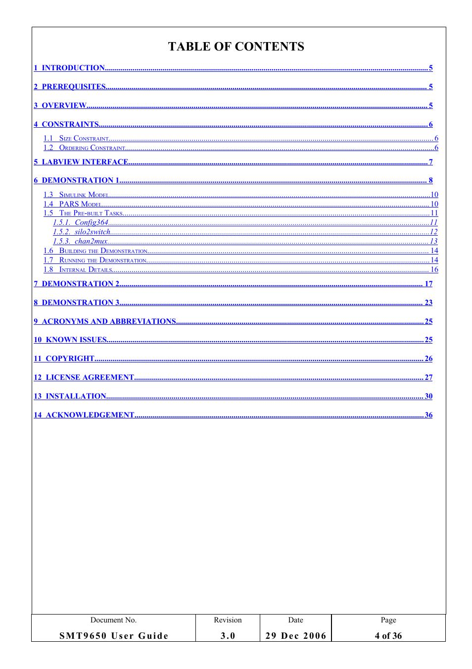 Sundance SMT9650 User Manual | Page 4 / 36