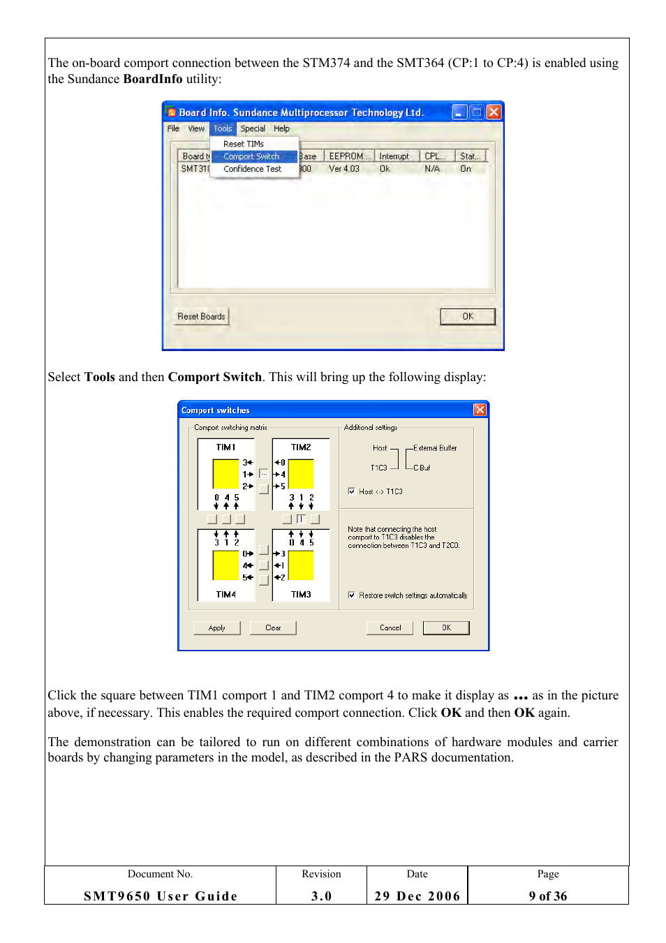 Sundance SMT9650 User Manual | Page 9 / 36