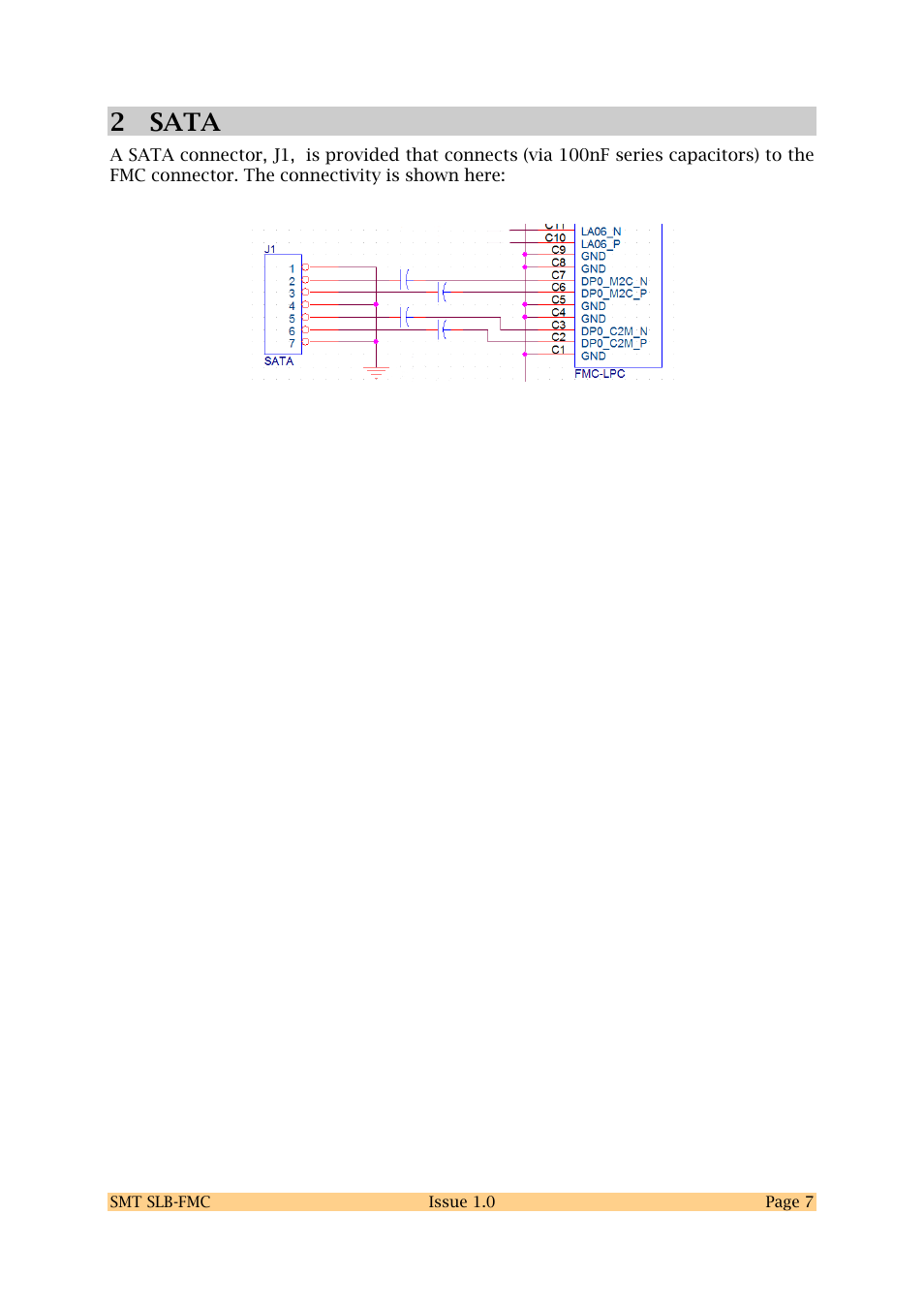 2 sata | Sundance SMT SLB-FMC User Manual | Page 7 / 12