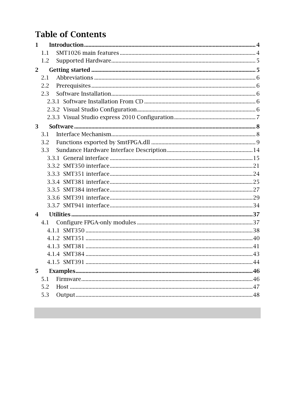 Sundance SMT1026 User Manual | Page 3 / 49