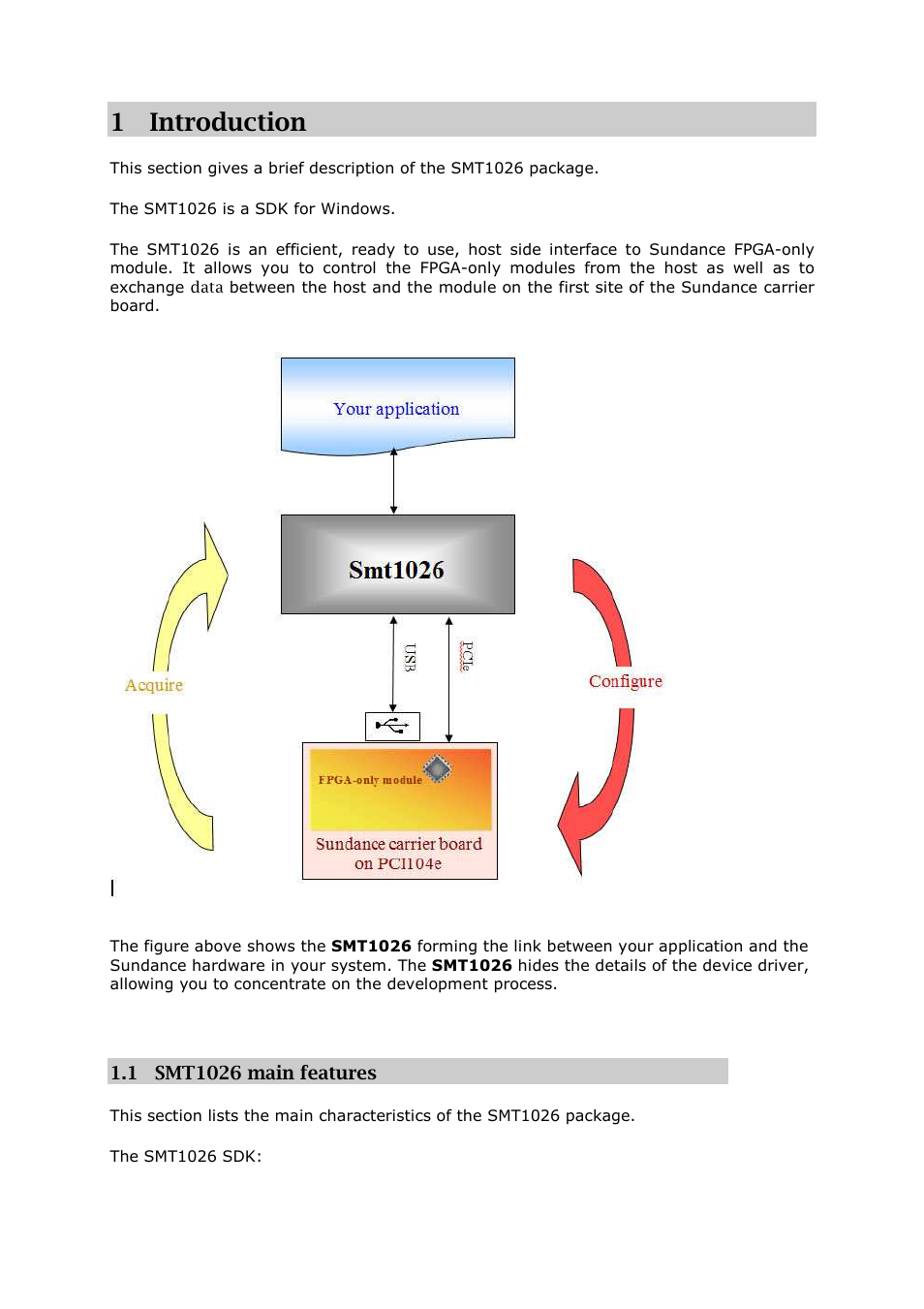 1introduction | Sundance SMT1026 User Manual | Page 4 / 49