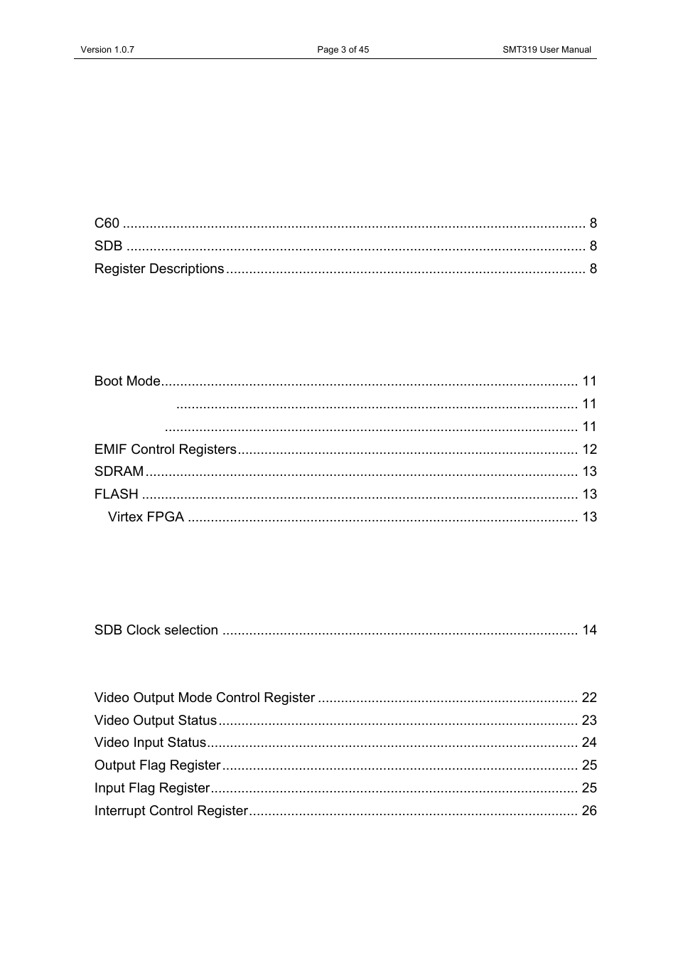 Sundance SMT319 User Manual | Page 3 / 45