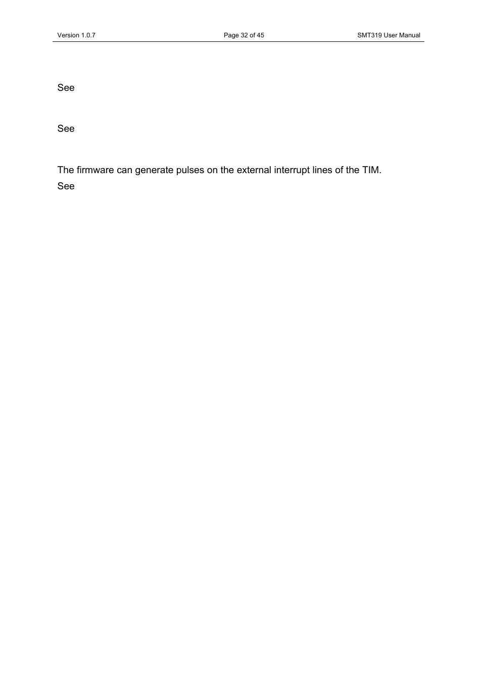 Config & nmi, Timer, Iiof interrupt | Sundance SMT319 User Manual | Page 32 / 45