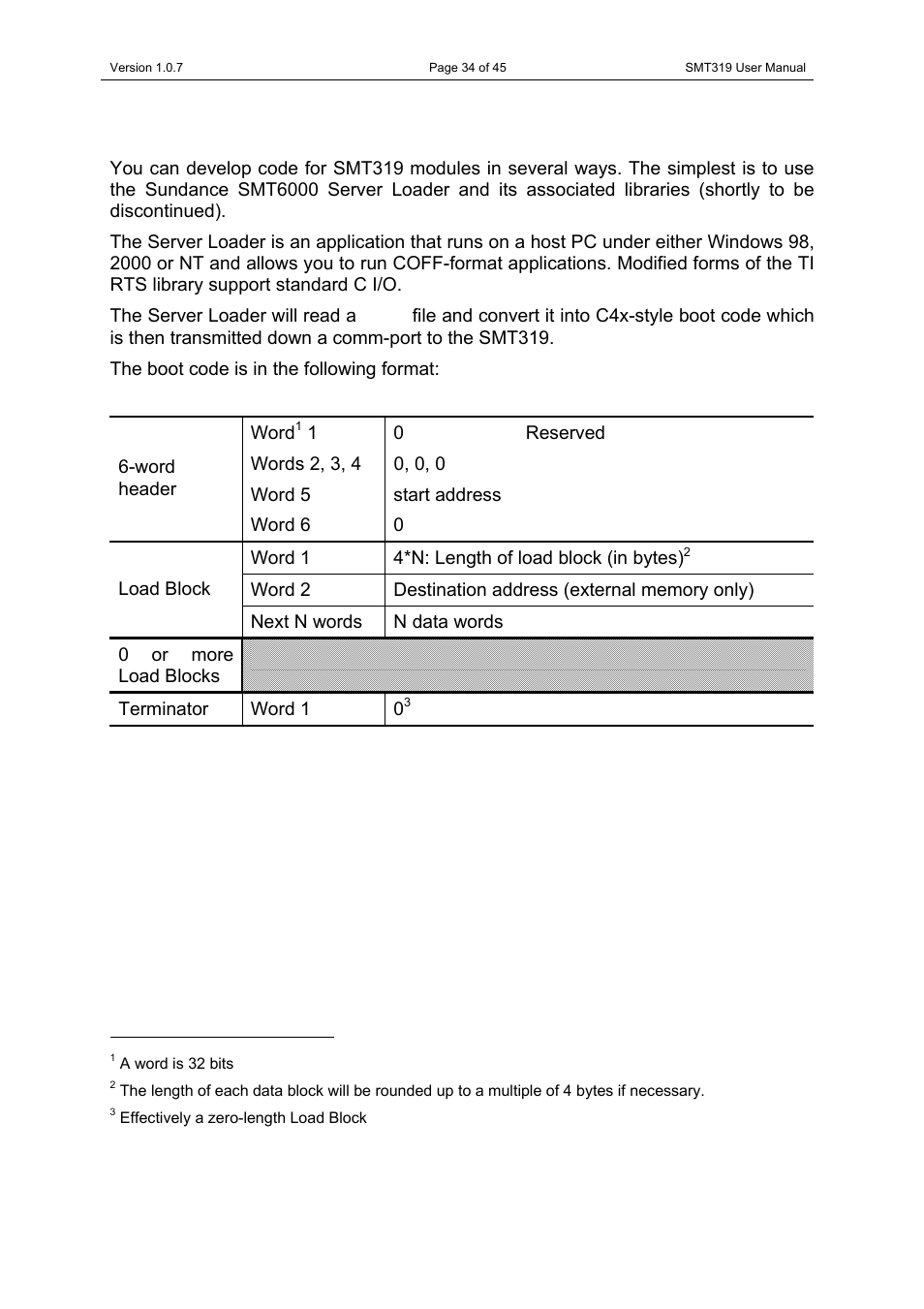 Application development | Sundance SMT319 User Manual | Page 34 / 45
