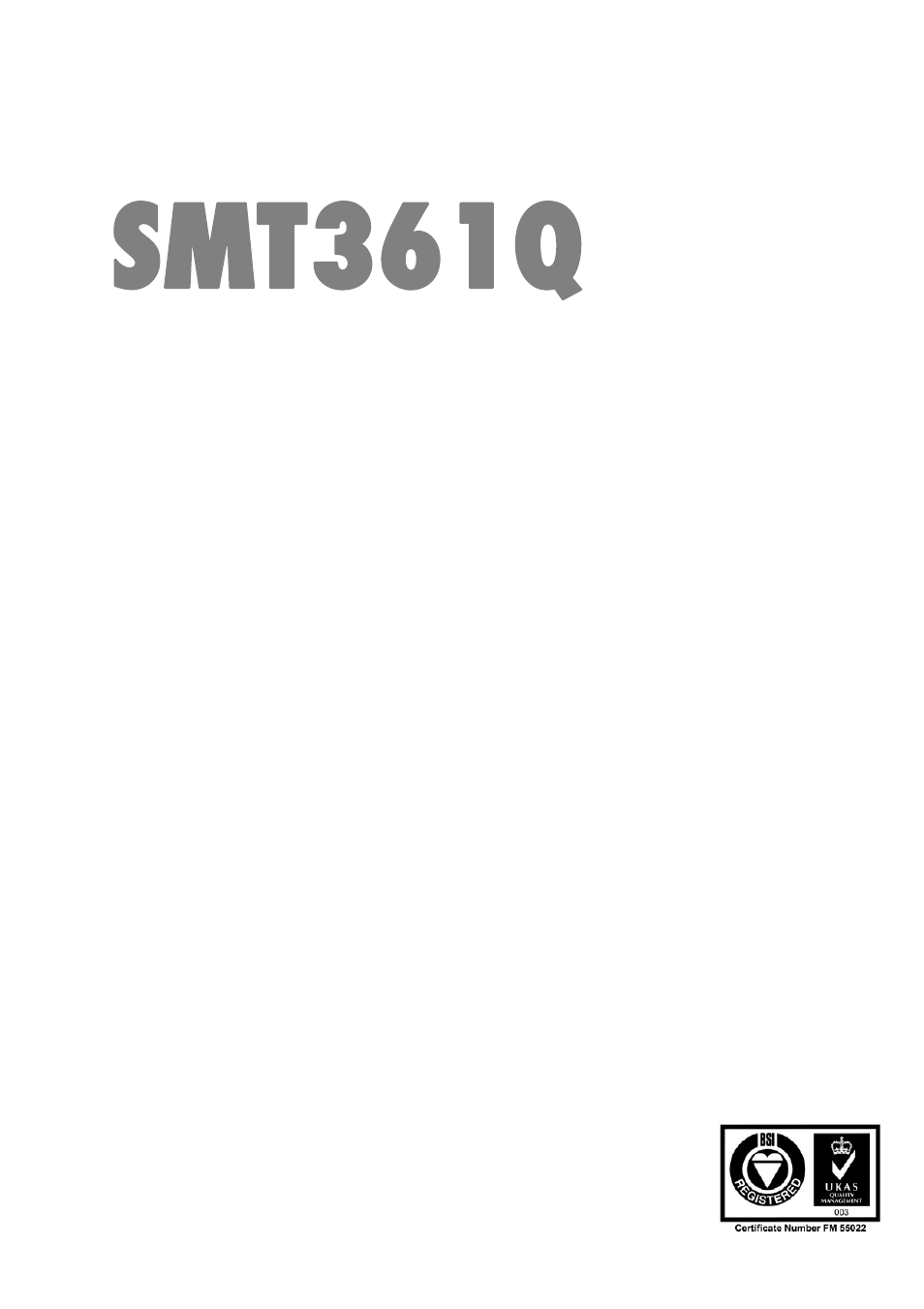 Sundance SMT361Q User Manual | 24 pages