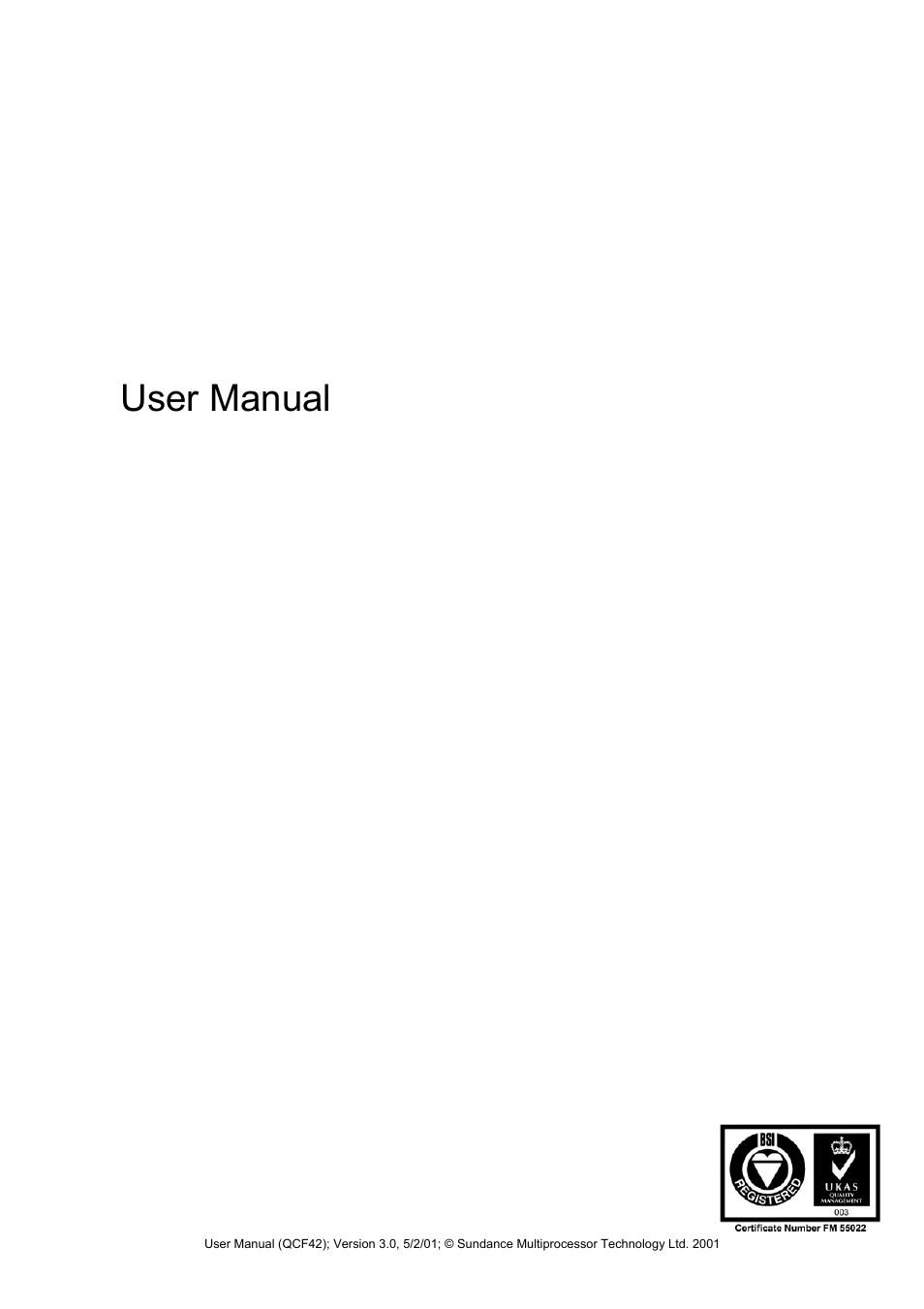 Sundance SMT335E User Manual | 53 pages