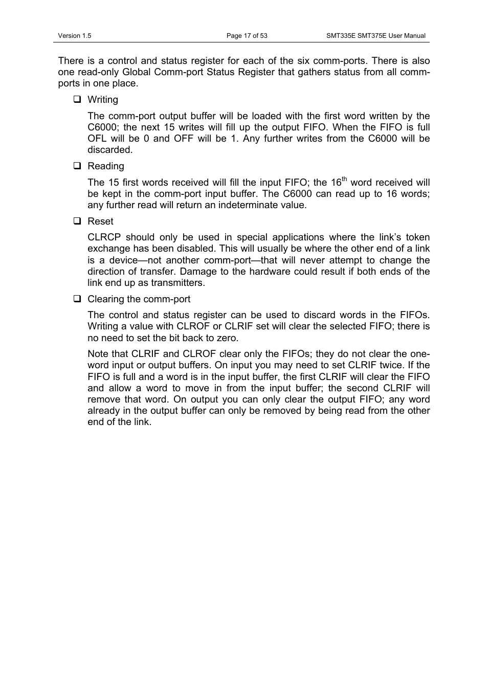 Sundance SMT335E User Manual | Page 17 / 53