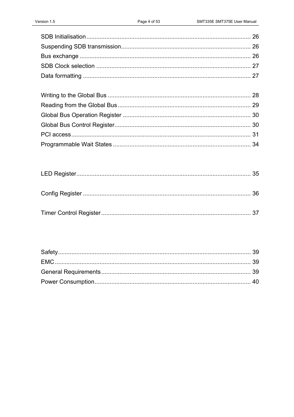 Sundance SMT335E User Manual | Page 4 / 53