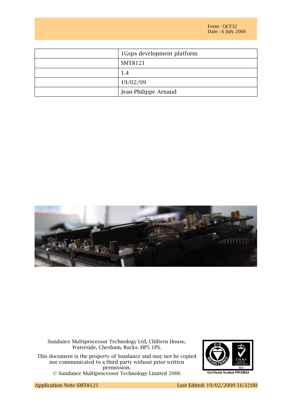 Sundance SMT8121 User Manual | 26 pages