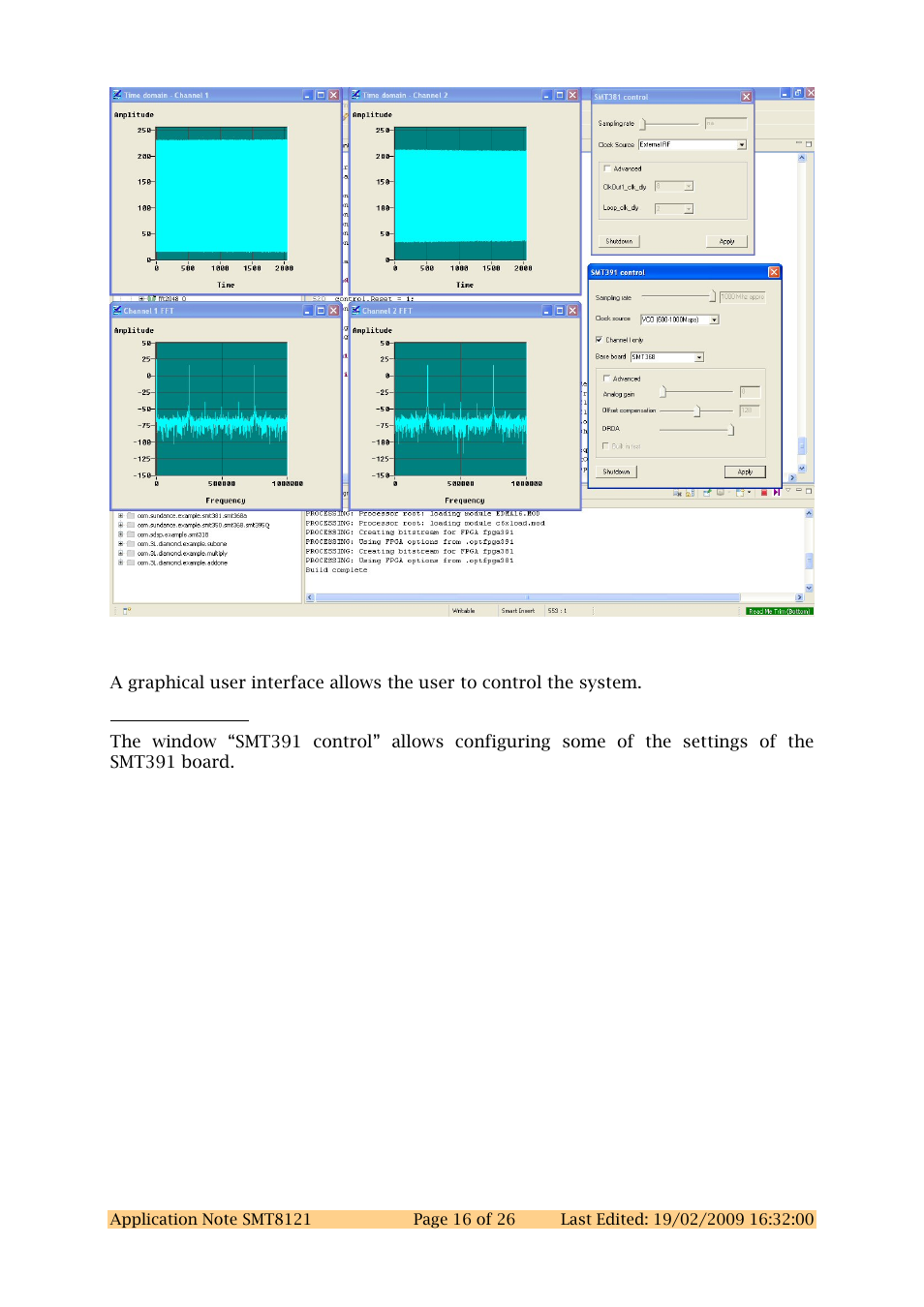 Figure 8: smt8121 control panel | Sundance SMT8121 User Manual | Page 16 / 26