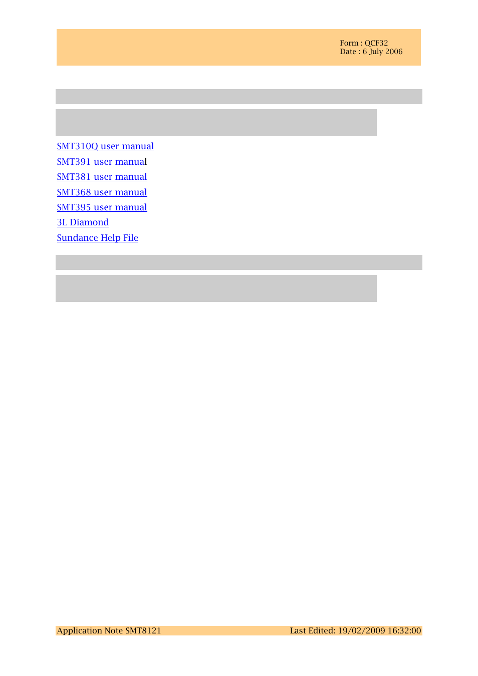 2 related documents, 1 referenced documents, 2 applicable documents | 3 acronyms, abbreviations and definitions, 1 acronyms and abbreviations, 2 definitions, Related documents, Referenced documents, Applicable documents, Acronyms, abbreviations and definitions | Sundance SMT8121 User Manual | Page 6 / 26