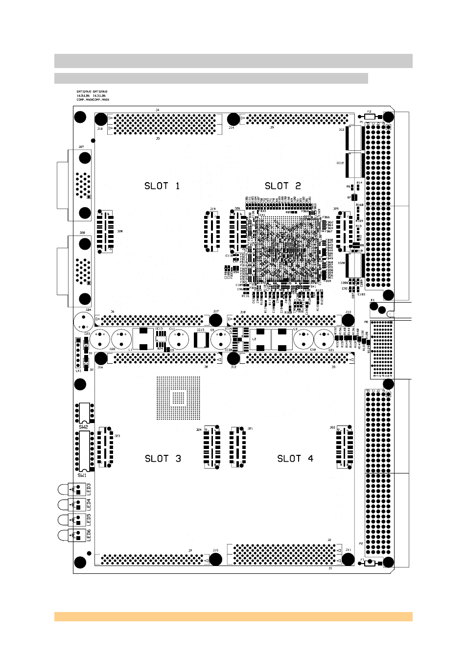 5 footprint, 1 top view, Footprint | Top view | Sundance SMT329 User Manual | Page 45 / 52
