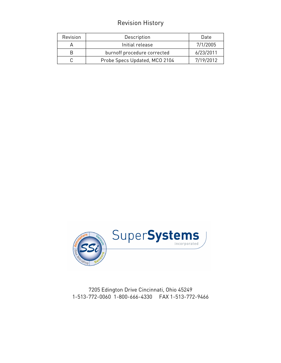 Super Systems Gold Probe User Manual | Page 16 / 16