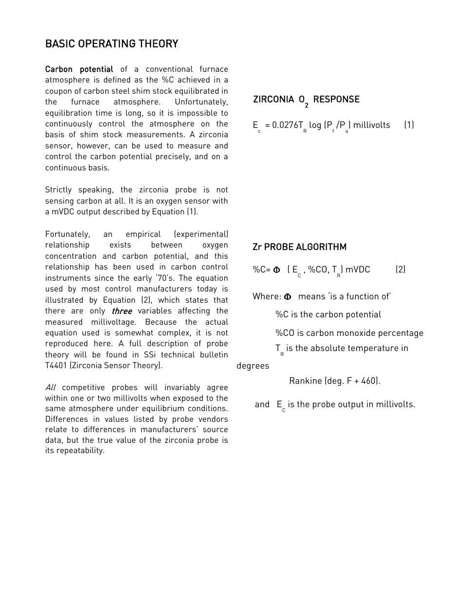 Basic operating theory | Super Systems Gold Probe User Manual | Page 5 / 16