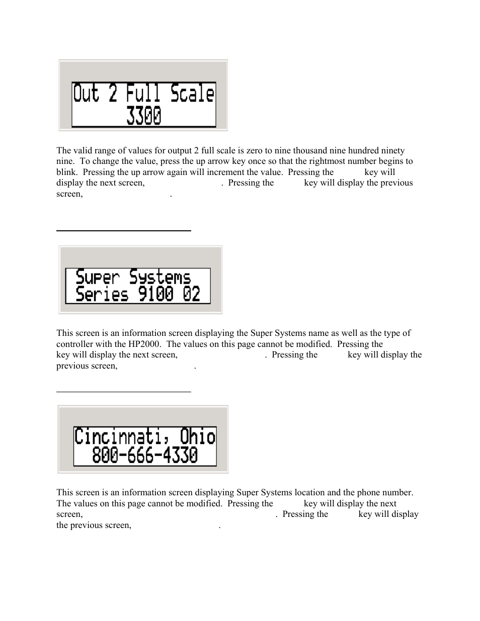 Super Systems HP2000 With 9100 Controller User Manual | Page 9 / 10