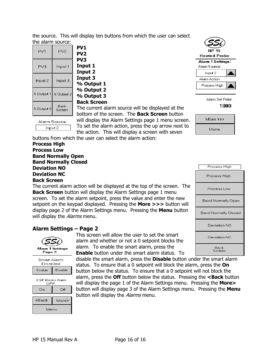 Super Systems HP15 User Manual | Page 16 / 23