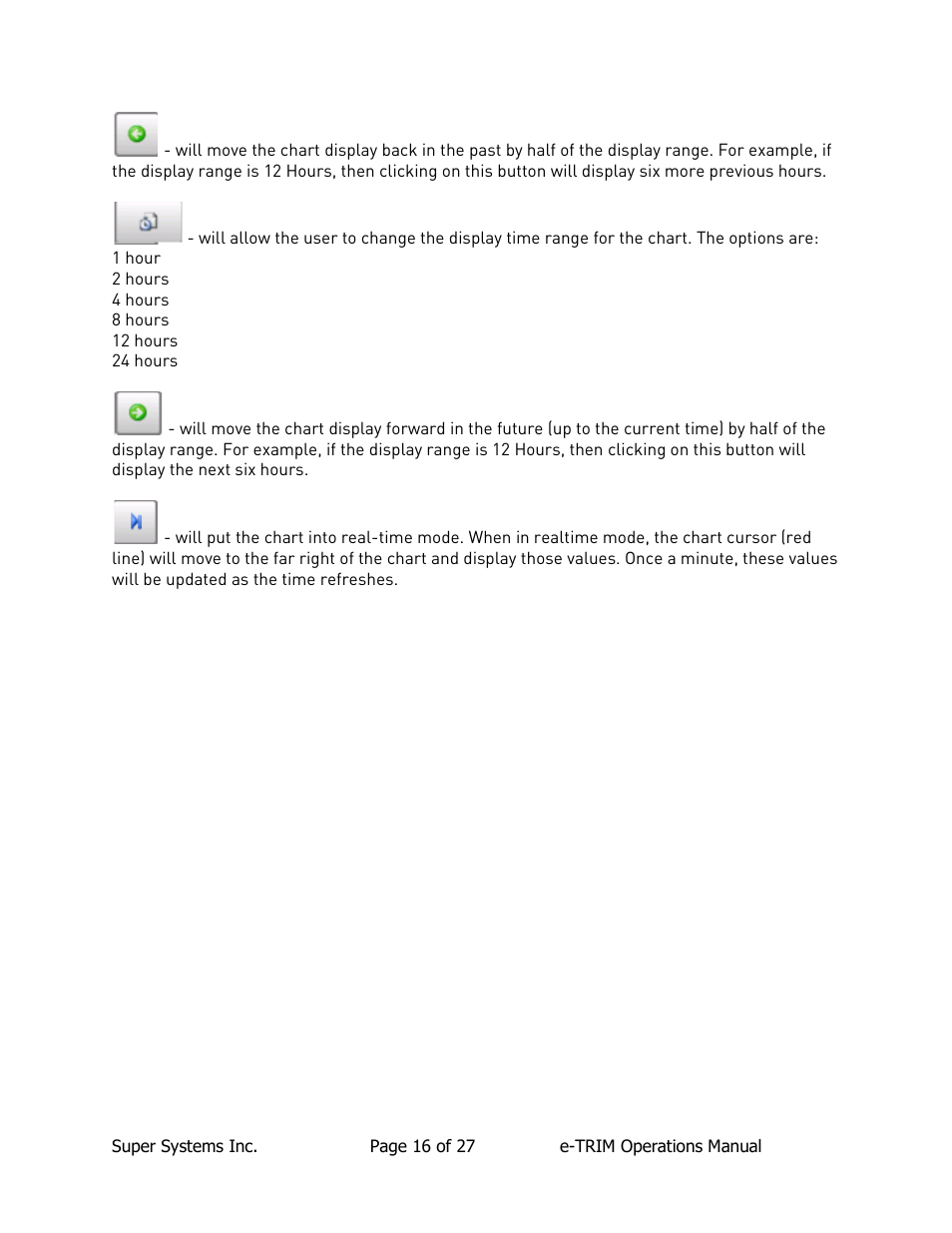 Super Systems e-TRIM User Manual | Page 16 / 27