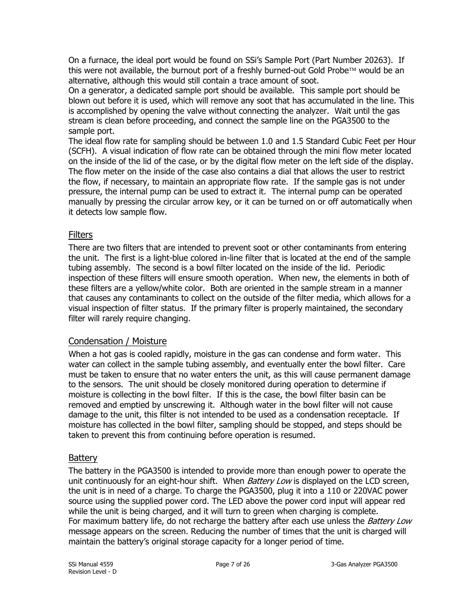 Super Systems PGA3500 User Manual | Page 7 / 26