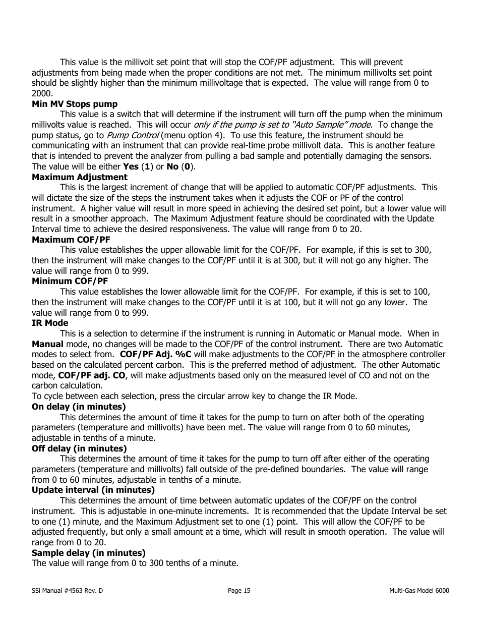 Super Systems MGA6000 User Manual | Page 15 / 42