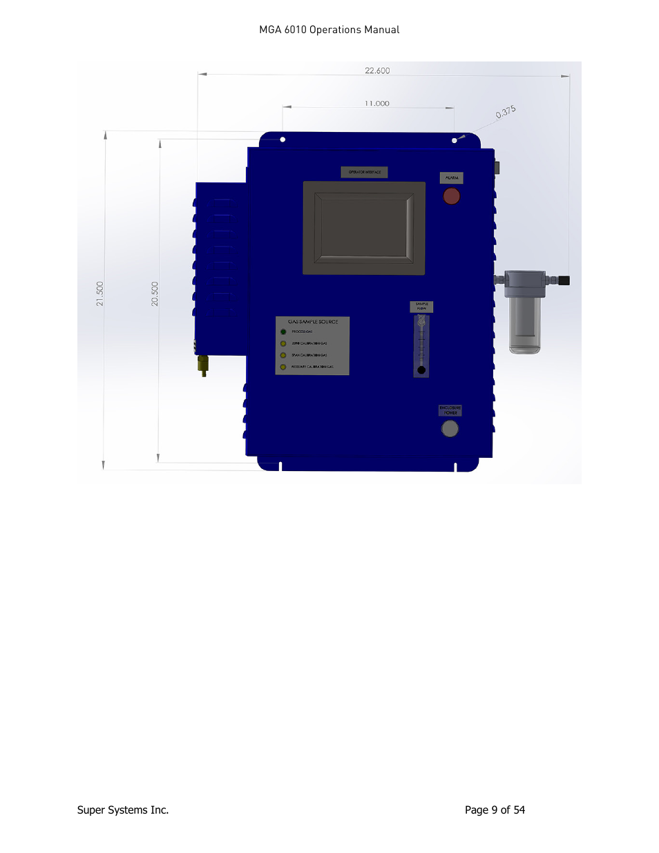 Super Systems MGA6010 User Manual | Page 9 / 54