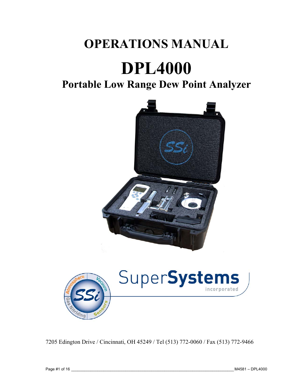 Super Systems DPL4000 User Manual | 16 pages