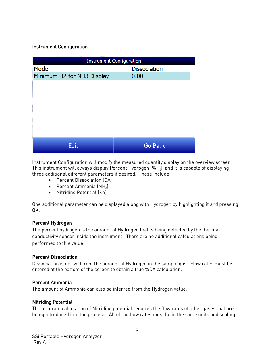 Instrument configuration | Super Systems PH2 User Manual | Page 10 / 19