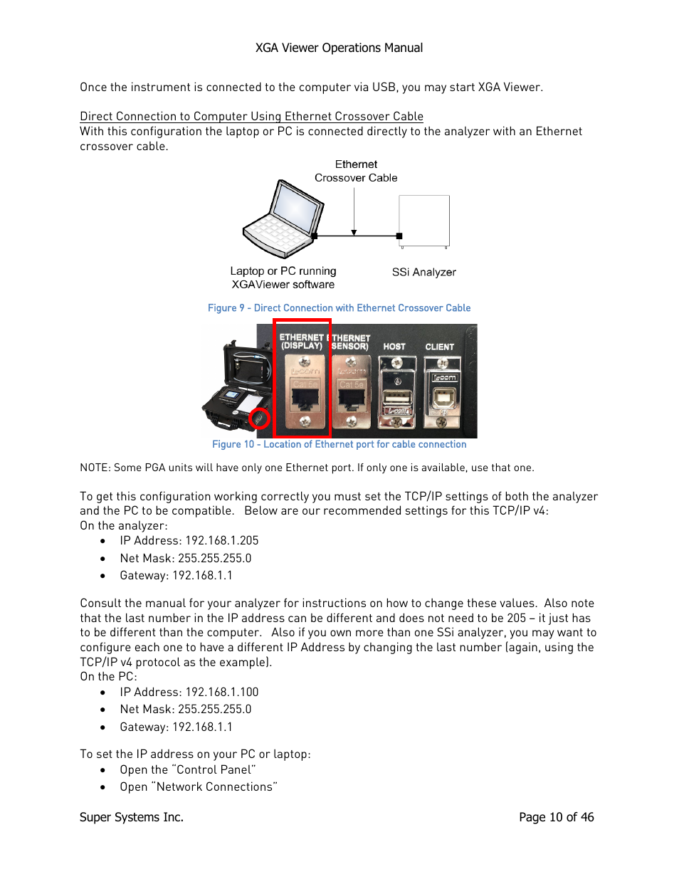 Super Systems XGA Viewer User Manual | Page 10 / 46