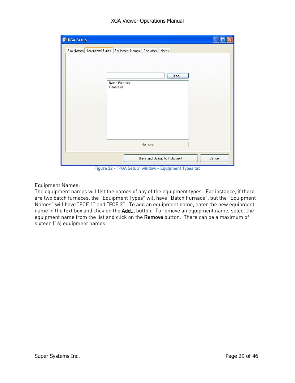 Super Systems XGA Viewer User Manual | Page 29 / 46