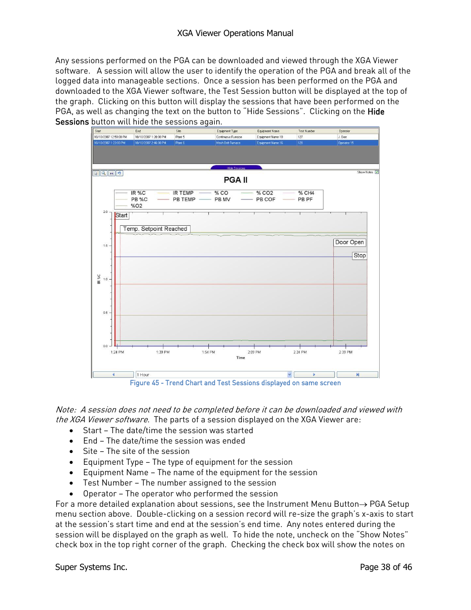 Super Systems XGA Viewer User Manual | Page 38 / 46