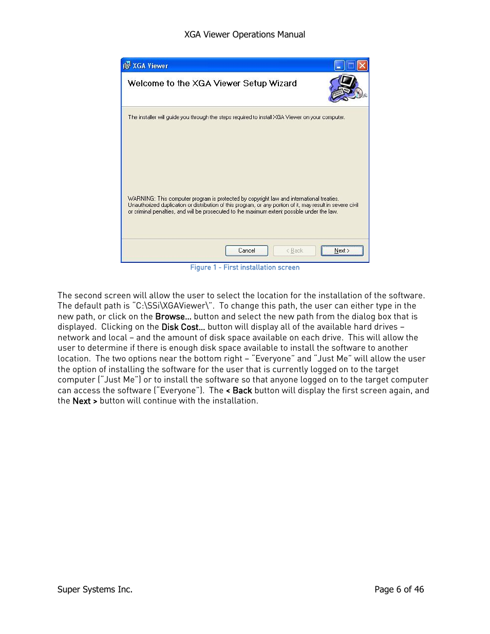 Super Systems XGA Viewer User Manual | Page 6 / 46