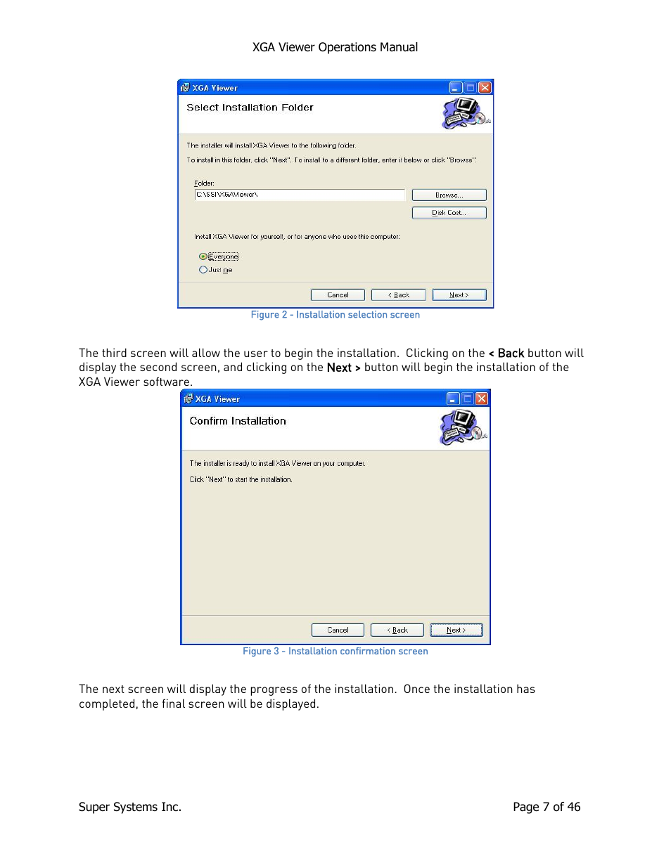 Super Systems XGA Viewer User Manual | Page 7 / 46