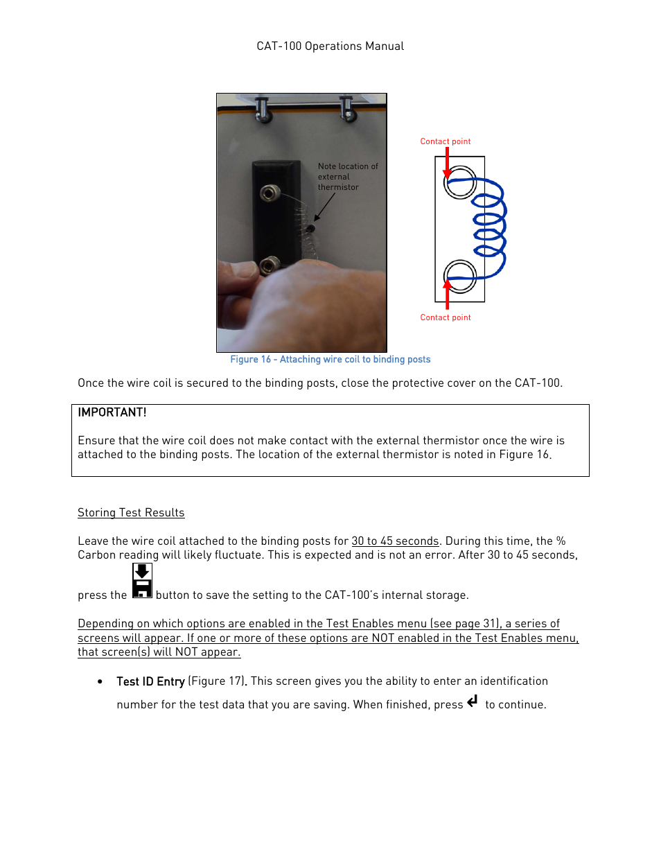 Storing test results, N figure, Figure 16 | Super Systems CAT-100 User Manual | Page 16 / 51