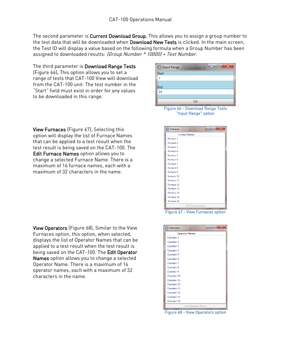 E view furnaces, E 42, View operators s | Super Systems CAT-100 User Manual | Page 42 / 51
