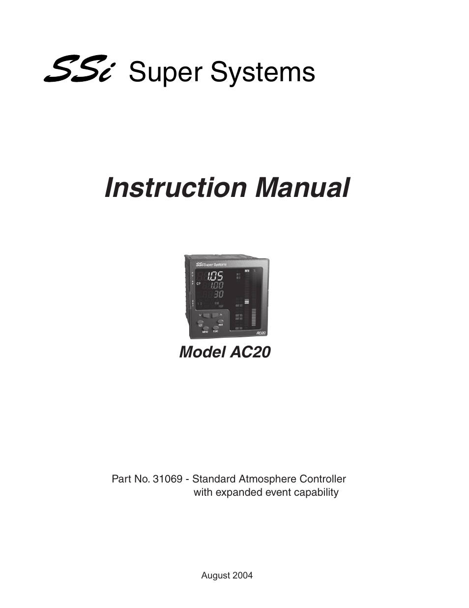 Super Systems AC20 User Manual | 114 pages