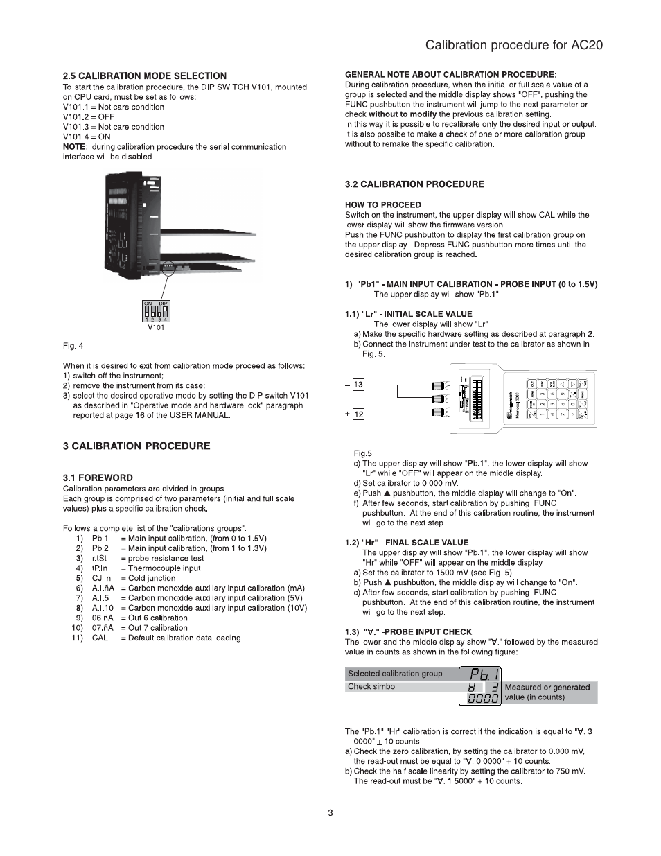 Calibration procedure for ac20 | Super Systems AC20 User Manual | Page 109 / 114