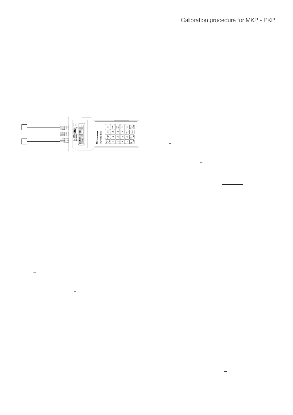 Calibration procedure for mkp - pkp | Super Systems 20PQ Calibration Manual User Manual | Page 5 / 9