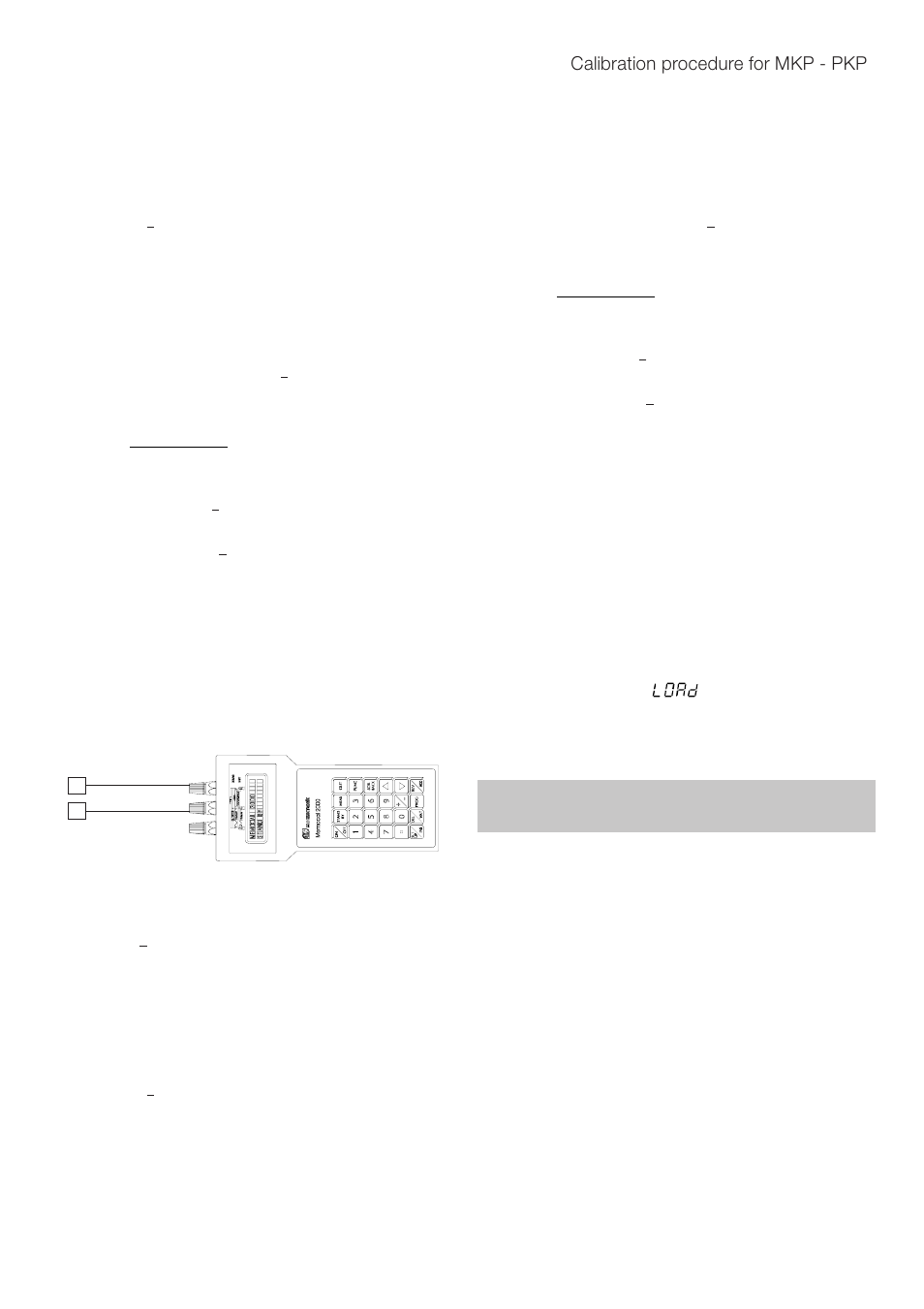 Calibration procedure for mkp - pkp | Super Systems 20PQ Calibration Manual User Manual | Page 8 / 9