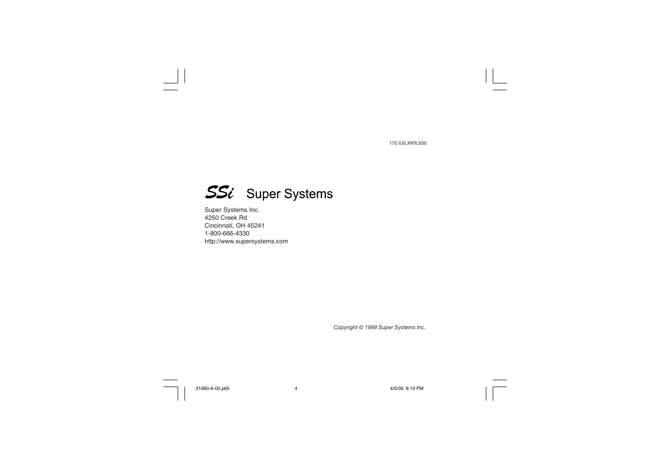 Super Systems 7EK 31080 User Manual | Page 32 / 32