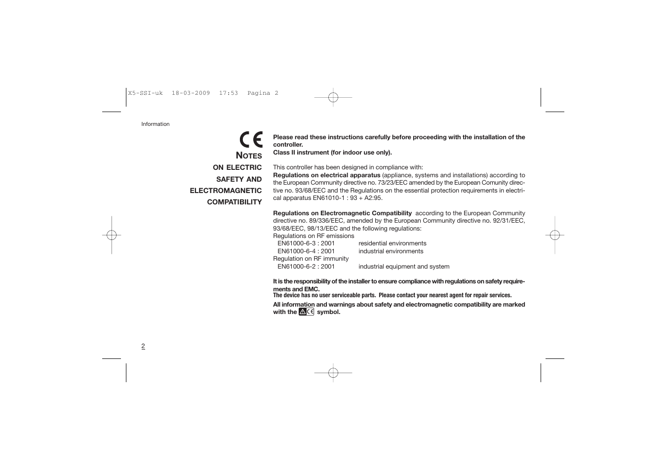 Super Systems X5 User Manual | Page 2 / 74