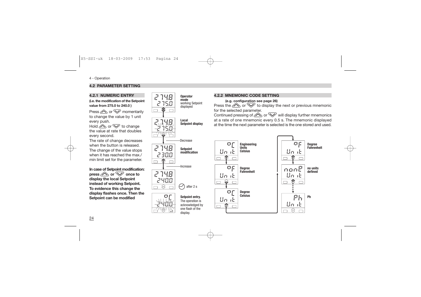 None, Unit | Super Systems X5 User Manual | Page 24 / 74