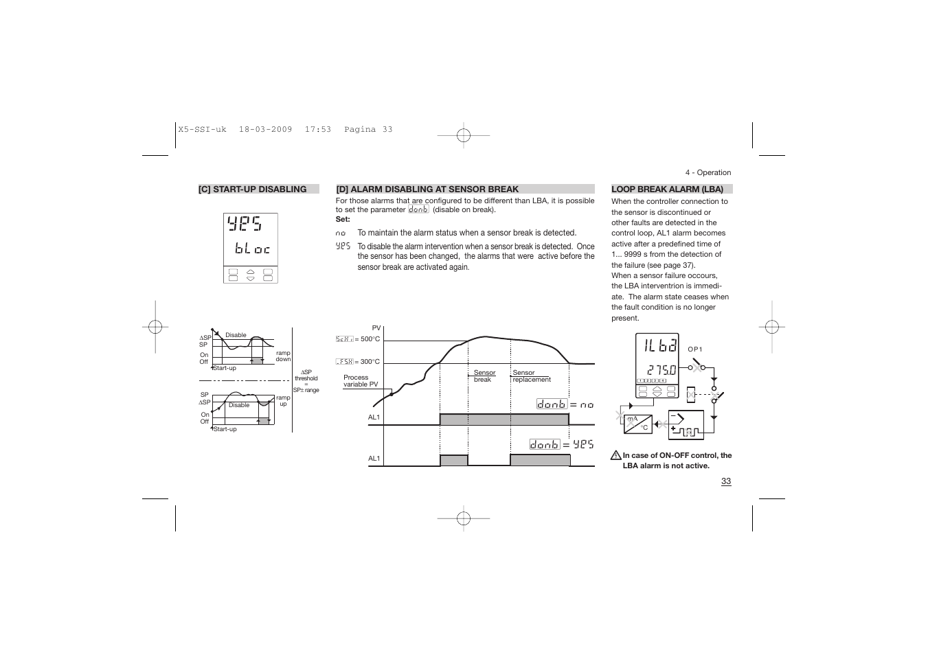 Ilba, Bloc, Donb = no | Donb = yes | Super Systems X5 User Manual | Page 33 / 74
