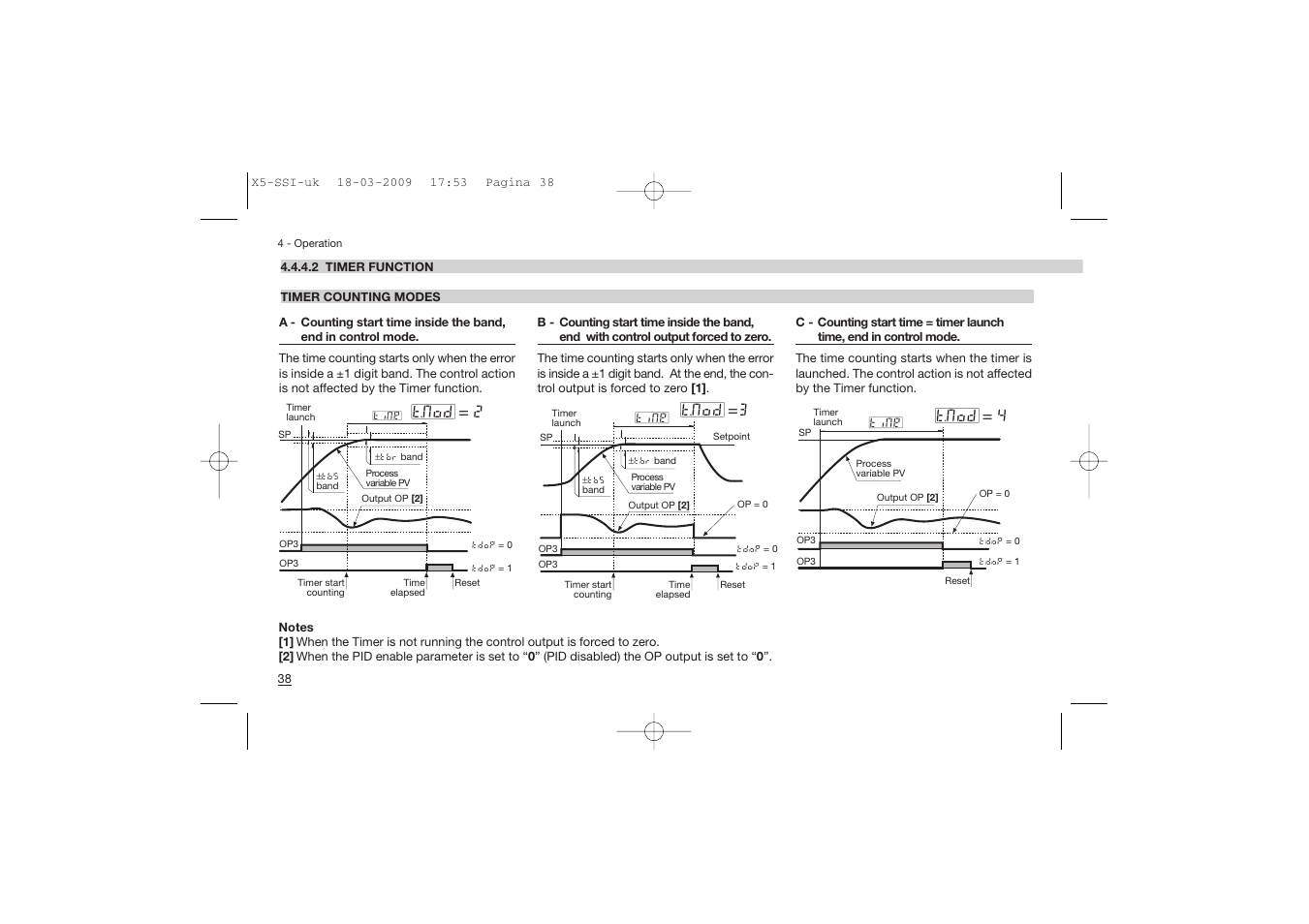 T.mod = 2, T.mod =3, T.mod = 4 | Super Systems X5 User Manual | Page 38 / 74