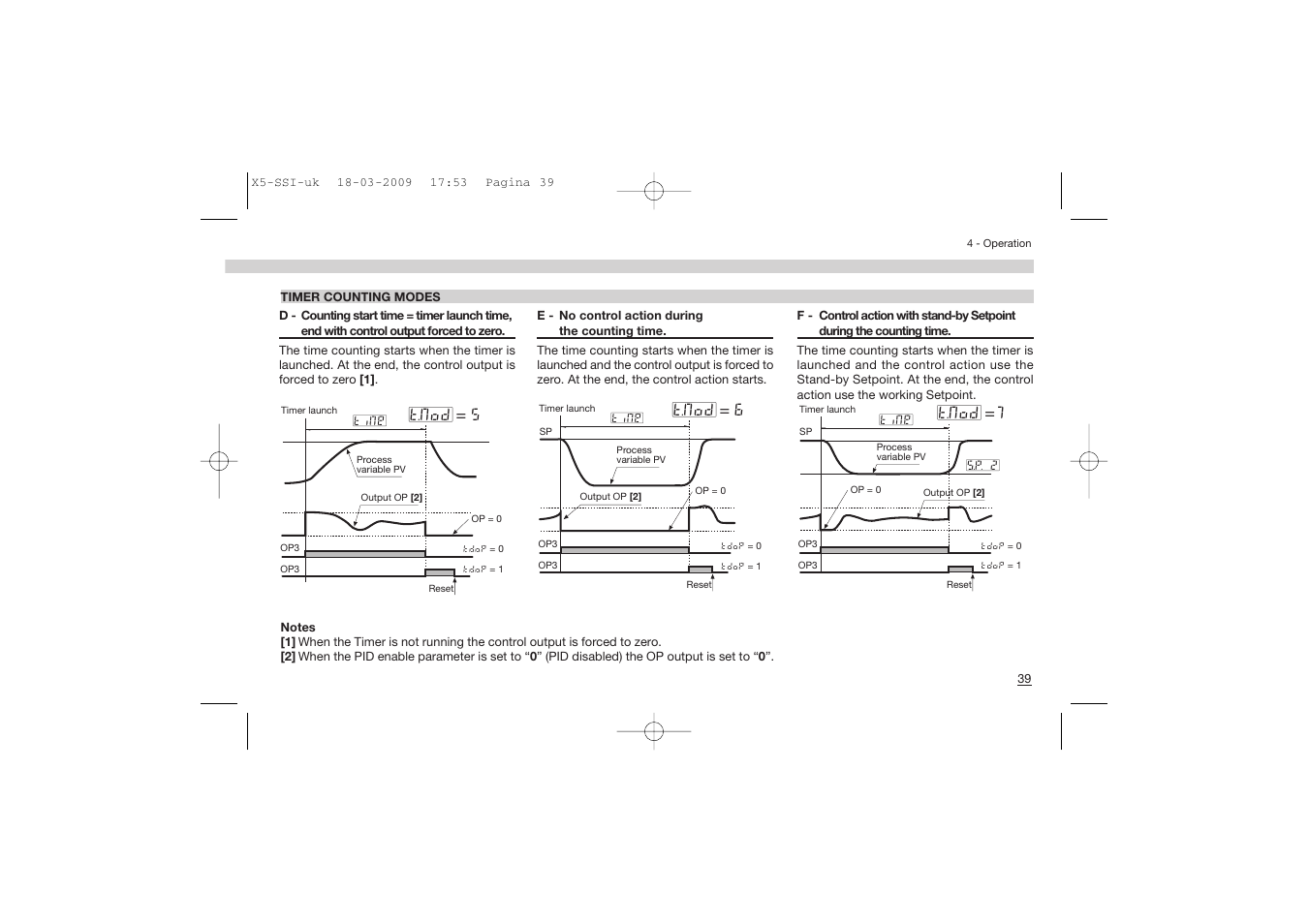 T.mod = 5, T.mod = 6, T.mod =7 | Super Systems X5 User Manual | Page 39 / 74