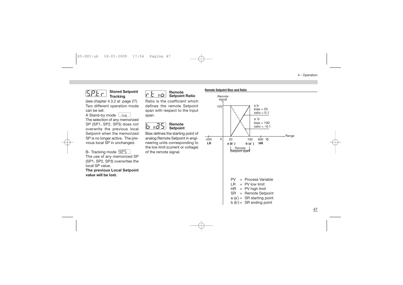 S.p.tr, Bias #rtio | Super Systems X5 User Manual | Page 47 / 74