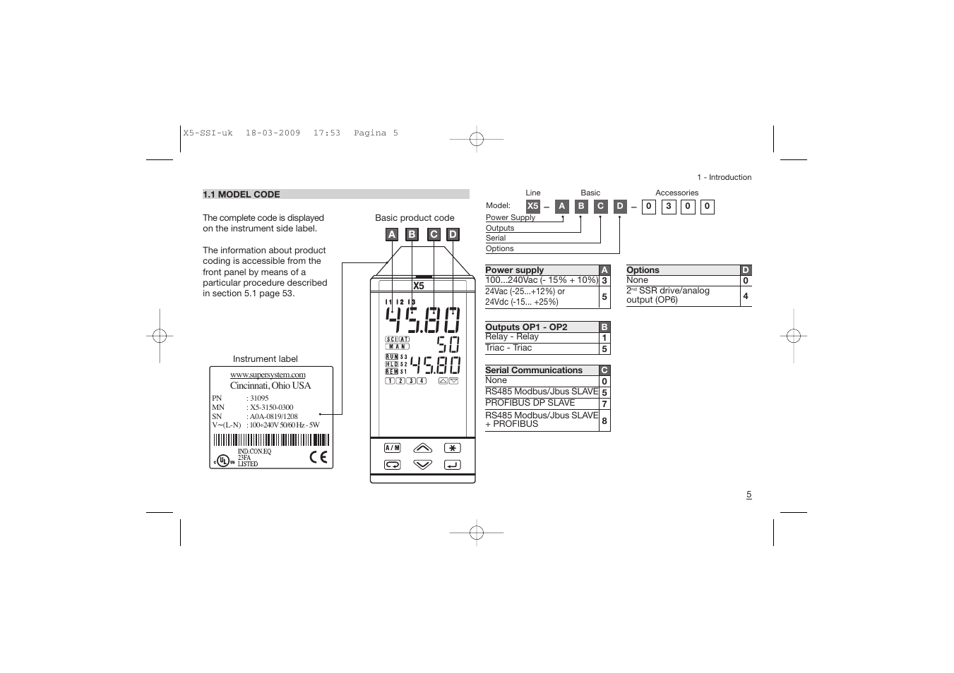 Super Systems X5 User Manual | Page 5 / 74