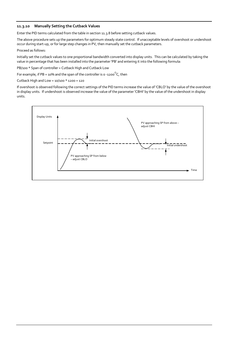 10 manually setting the cutback values, Manually setting the cutback values | Super Systems 3 Series User Manual | Page 58 / 92