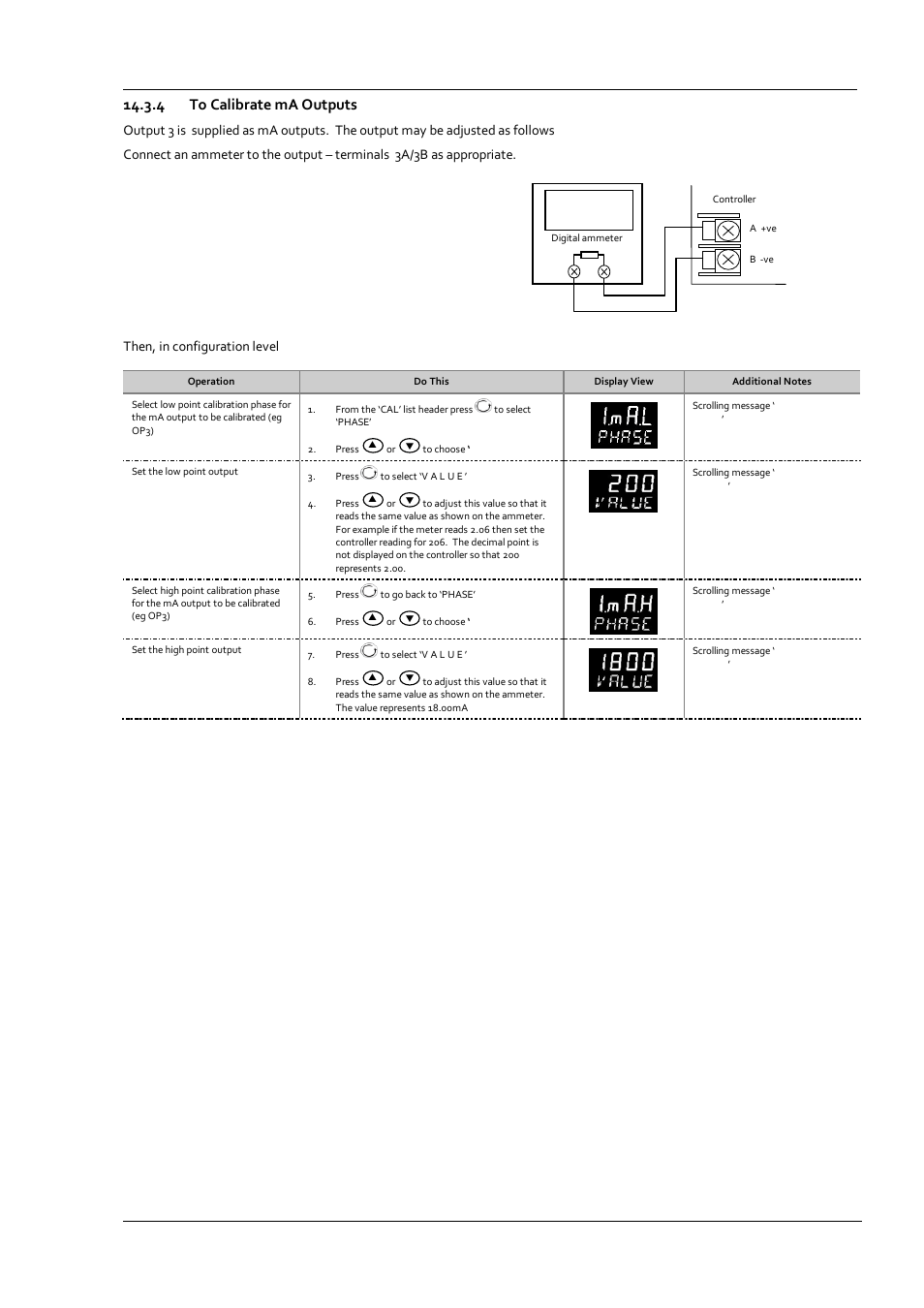 4 to calibrate ma outputs, To calibrate ma outputs | Super Systems 3 Series User Manual | Page 87 / 92